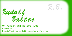 rudolf baltes business card